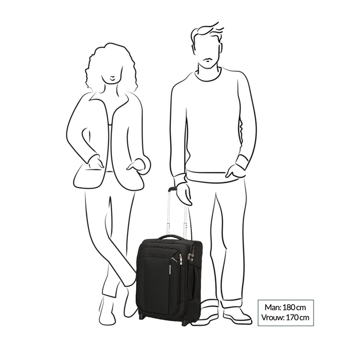 Samsonite Respark Upright 55 Expandable Ozone Black - Image 2