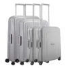Samsonite S'Cure 4-Delige Kofferset 55/55/69/75 Silver