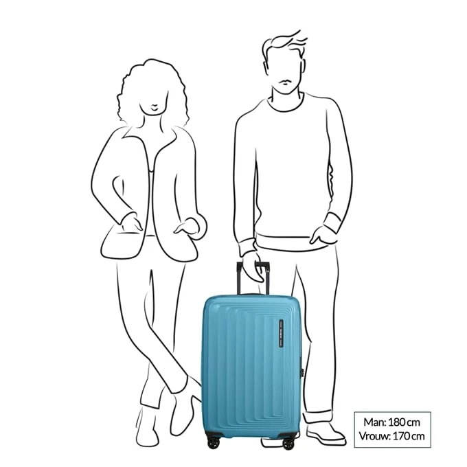 Samsonite Nuon Spinner 69 Exp Metallic Ocean Blue - Image 2