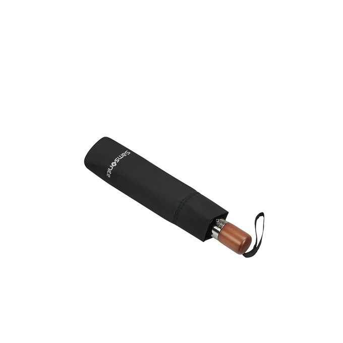 Samsonite Wood Classic S 3 Sect. Auto O/C Short Black - Image 3